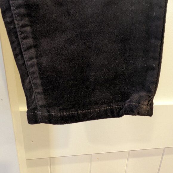 Ann Taylor Sculpting Mid Rise Curvy Black Velvet Skinny Pants SIZE 12 - Picture 12 of 14